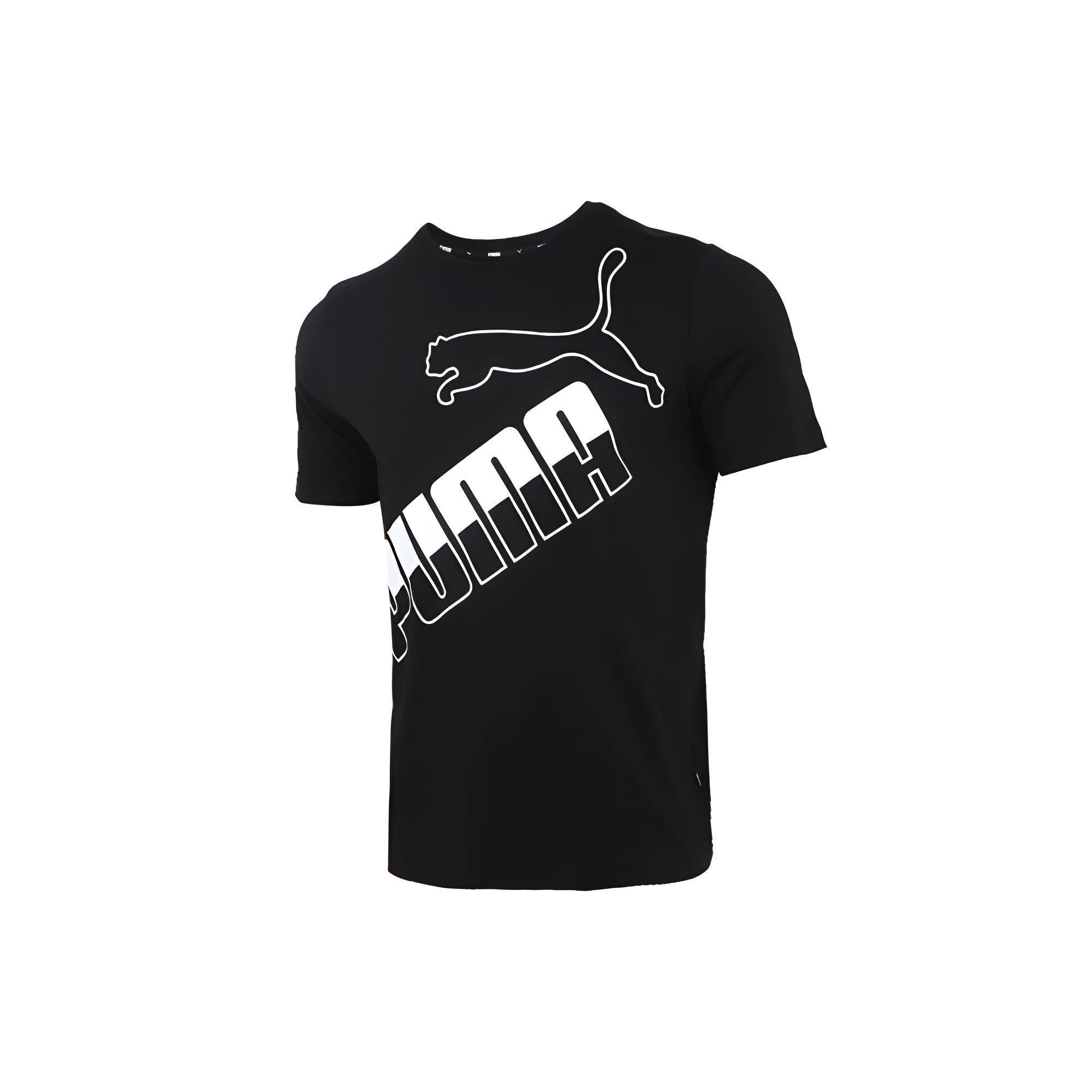 PUMA Big Logo T-Shirt  Black  Men s 845572-01 M