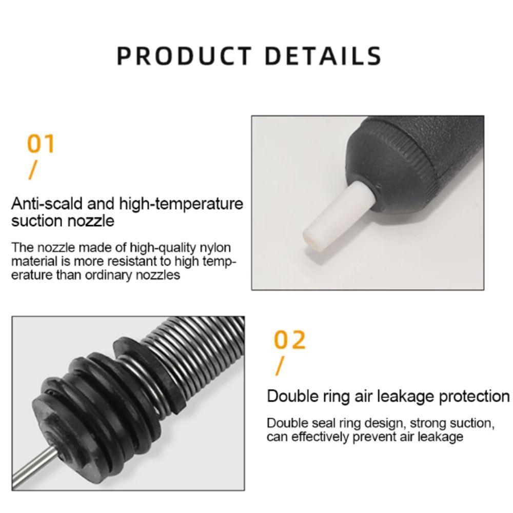 Aluminum Metal Soldering Sucker Hand Welding Desolder Tool Desoldering Pump  Component Removal