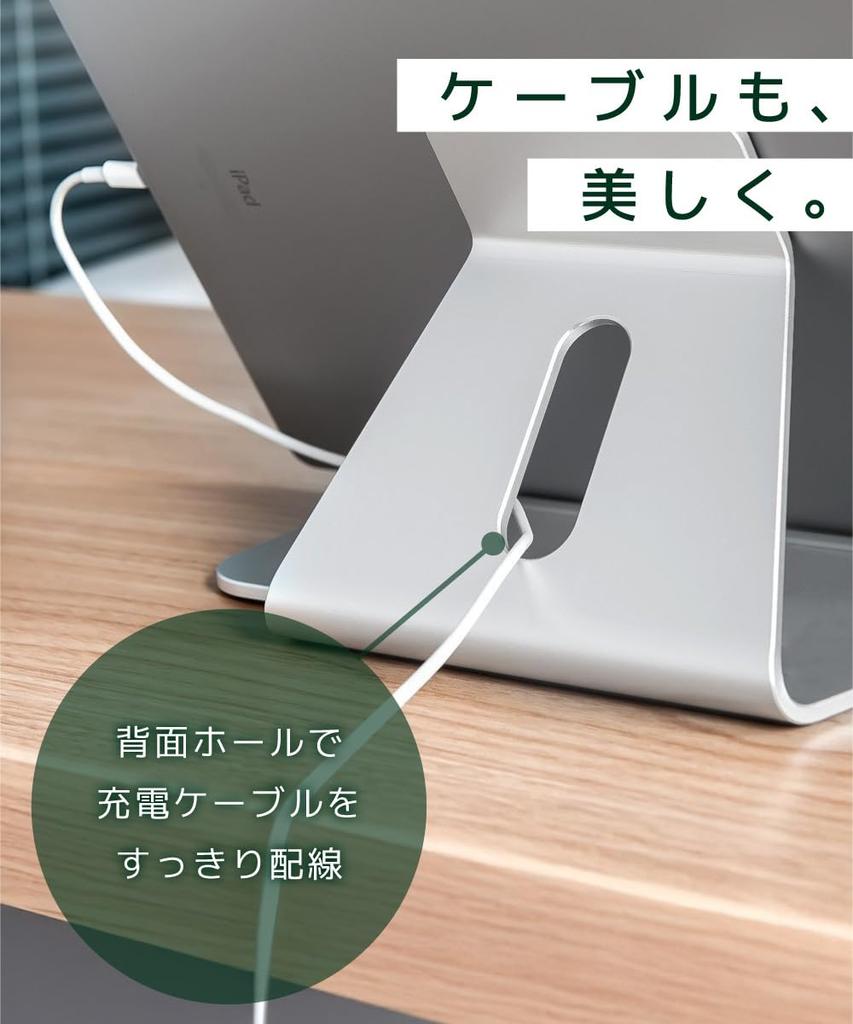 LOE Beautiful Aluminum Tablet Stand for iPad/iPad Air/Mini/Pro, Tabletop Display Stand with Stable Design and Ergonomic 60-Degree Angle