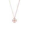 Diamond-Encrusted Four-Leaf Clover Necklace Women'S Fashion Light Luxury High-End Design Ins Style Jewelry Premium