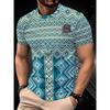 New Summer Men's Fashion T-shirt Personality Simple Pattern Printed Men's T-shirt Top
