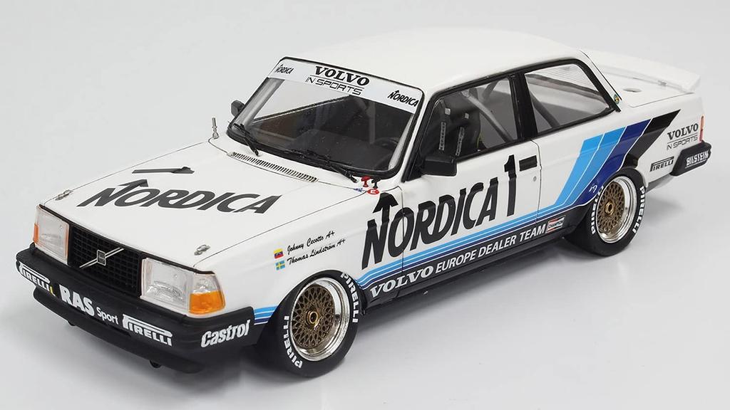 Racing Series Volvo 240 Turbo 1986 ETCC Hockenheim Winner Plastic Model Kit with Masking Sheet Platz/NuNu 1/24 (PN24013MSK)