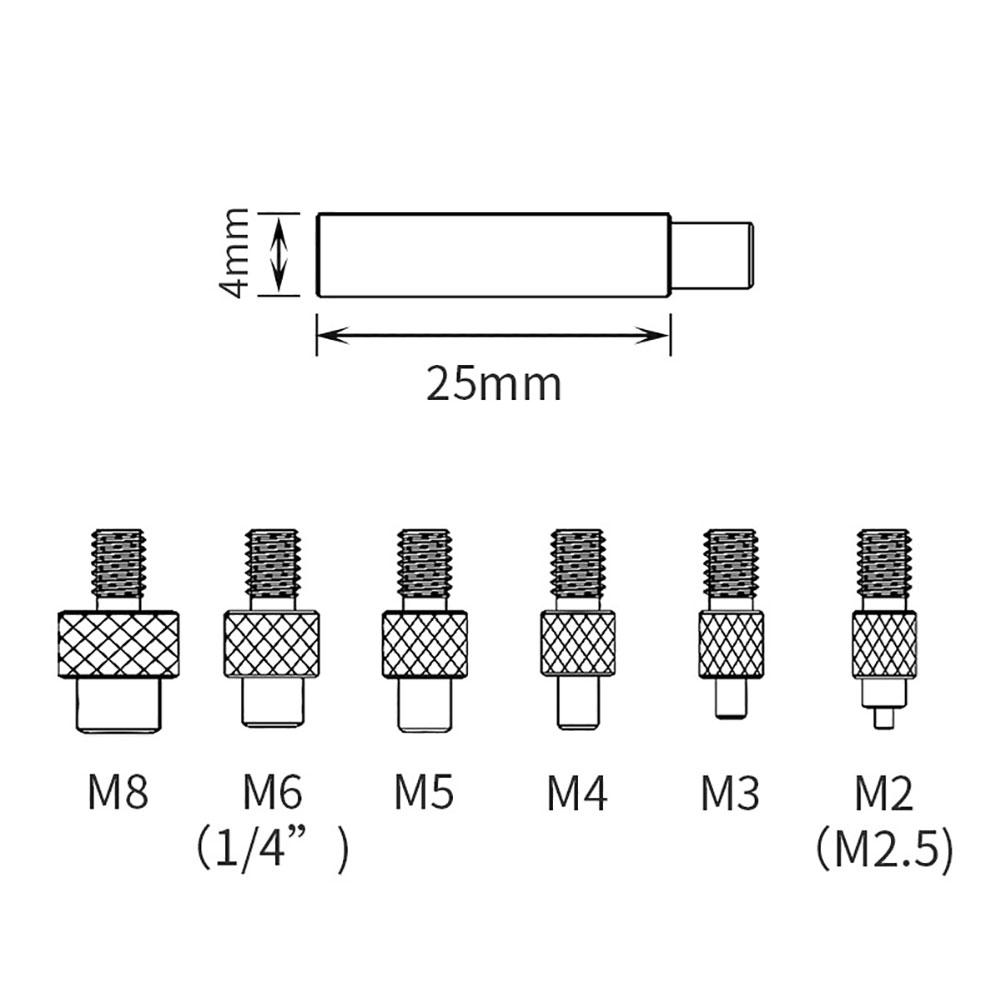 Závitová vložka s tepelným zalisováním M2 M3 M4 M5 M6 M8 Mosazný závit Vložená sada Nástroj pro tepelné zalisování pro plast 3D tiskárna Pájka