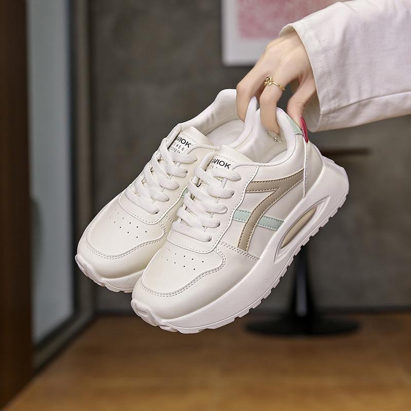 2025 Autumn New Ins Korean Version of Little White Shoes Student Fashion Platform Women's Shoes Versatile Casual Trend Sports Shoes F25