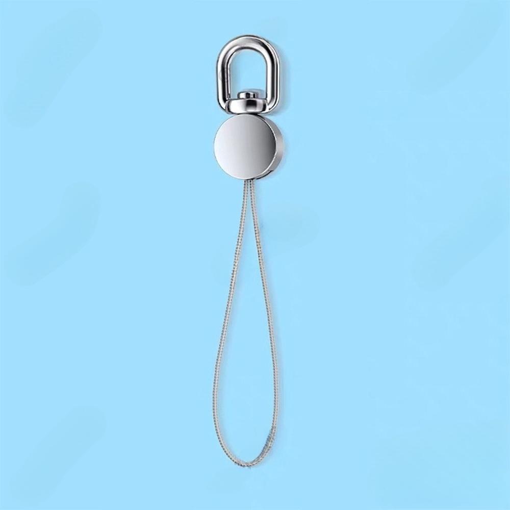 

1Pc 360 Degree Rotatable Mobile Phone Lanyard Strong Metal Short Rope Dial Small Rope Head Ring Buckle Anti-lost Pendant Durable