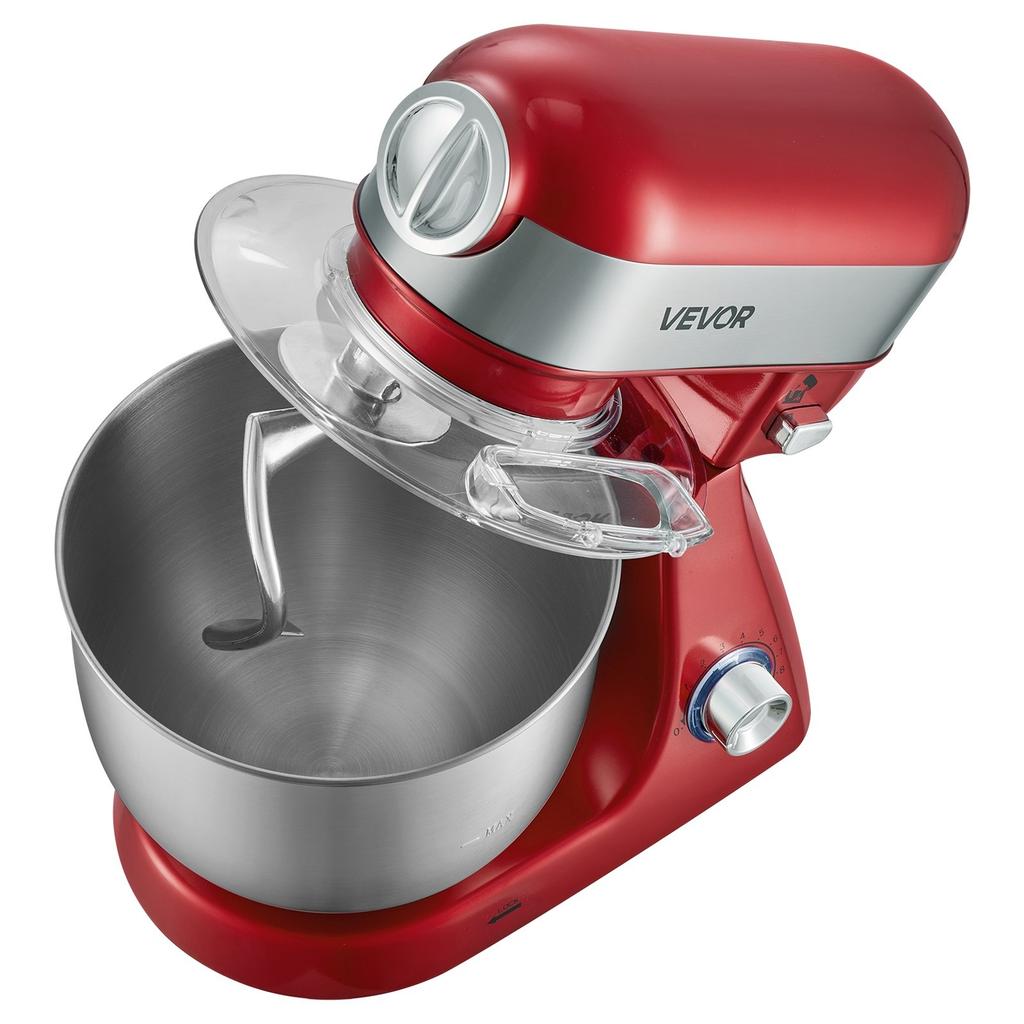 5L Tilt Head Stand Mixer 1000W Electric Dough Mixer, 10 Speeds Food Kitchen Mixer with Stainless Steel Bowl, Splash Guard, Dough Hook, Whisk, Beater,