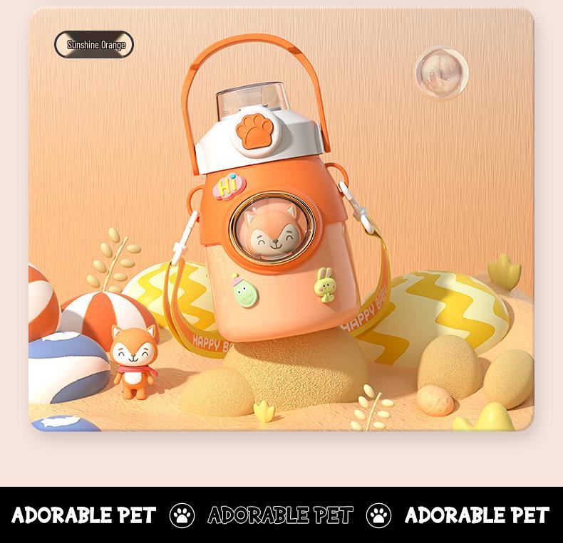 2025 Izolovaná nerezová dětská láhev na vodu s víčkem otevíraným jedním tlačítkem