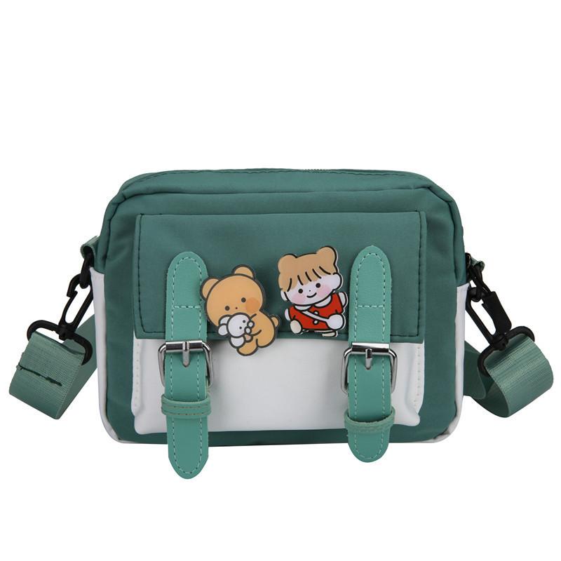 Piccola Borsa a Tracolla in Tessuto Oxford con Cerniera per Uso Quotidiano Casual