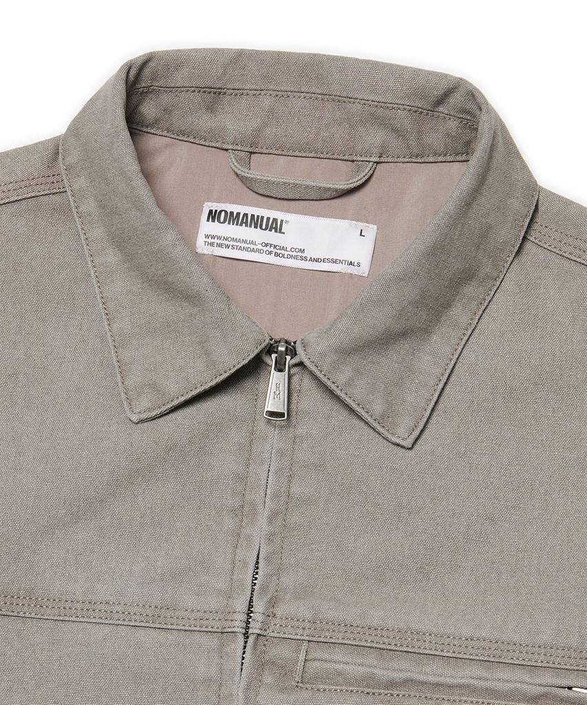 Nomanual E.S Washed Work Jacket - Washed Gray