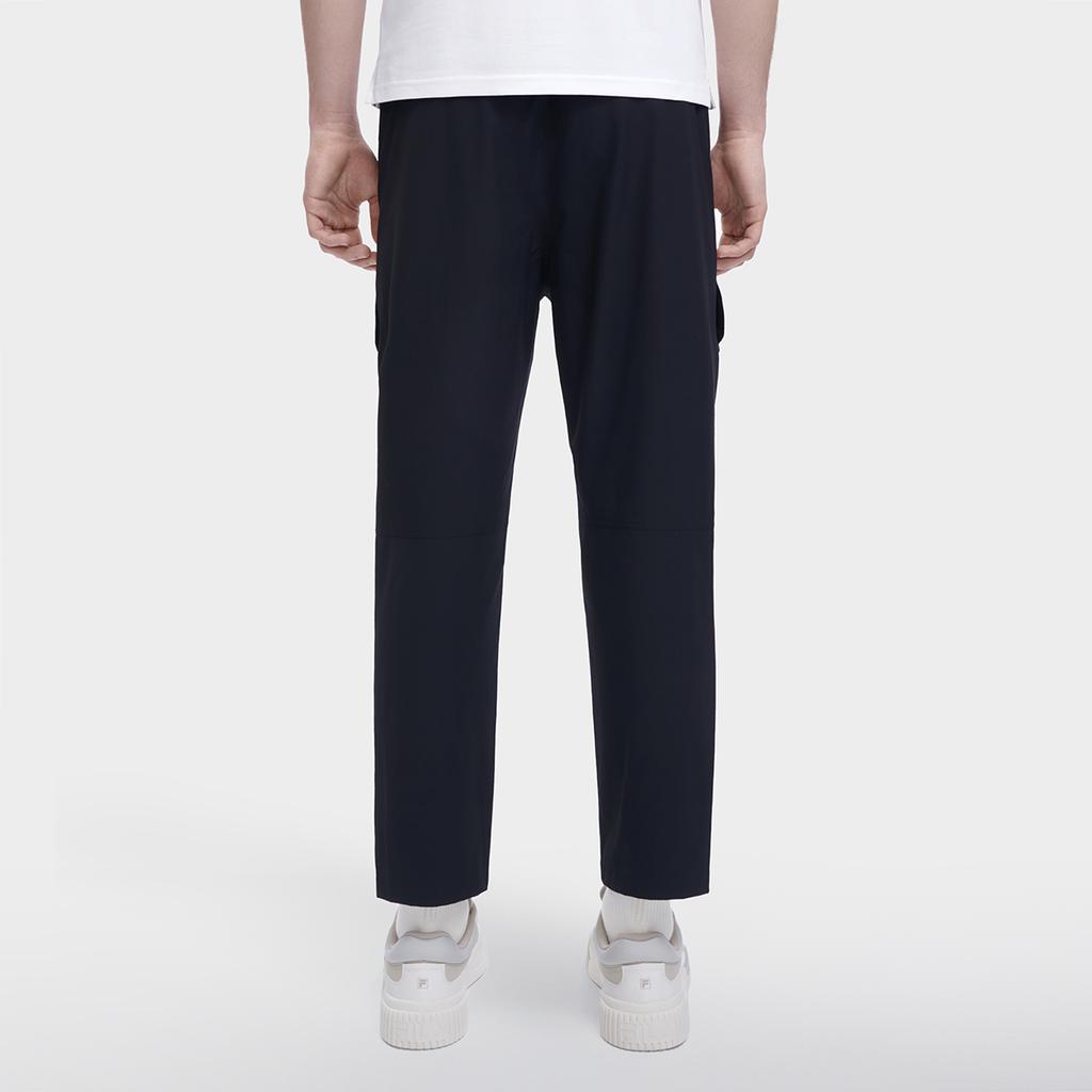 FILA Solid Color Straight Leg Casual Pants Men bottoms Black F11M328602FBK