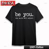 Womens Oversize TShirt Be You World Adjust Vintage Text Tee Short Soft Cotton Graphic Unisex Clothing FeUnisex Clothes Top Clothing