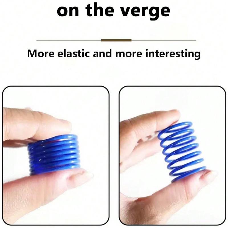Pet Cat Self-Playing Toy, Plastic Colorful Spring Bouncing Interactive Teaser For Cats, Cat Supplies Cat Spiral Spring/Paper Crinkle Toys