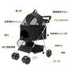 ZOOBLY Pet Separate Pet Small Load Capacity Front Wheels Rotate Rear Wheel Brake Dog Cart Carrying For Nursing Going Traveling Cart, Type,