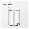 Stainless Steel Bathroom Trashcans with Lids 8L Garbage Bin Foot Pedal Flip Cover Waste Basket For Home Indoor Hotel