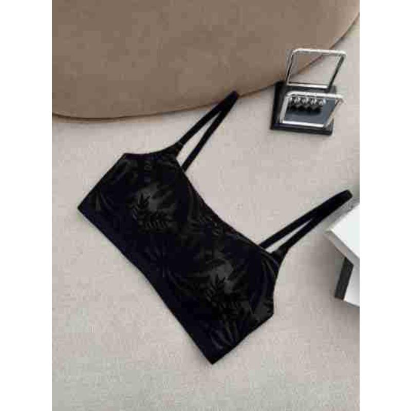 Summer ultra-thin lace underwear women's big breasts show small rabbit ears cup non-marking anti-light thin shoulder strap non-marking bra cover