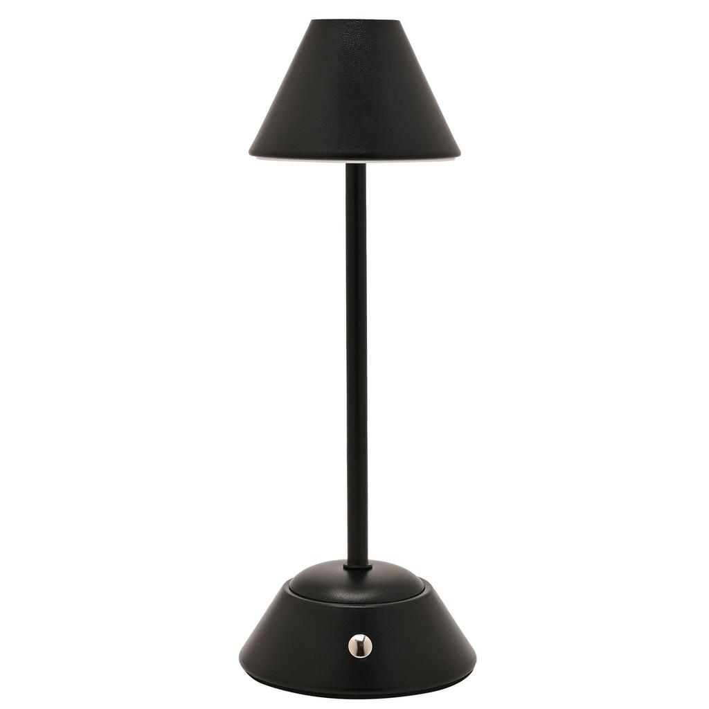 Hestia Matt Black USB LED Touch Table Lamp - Medium