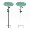 Iron Bird Feeder Ground Plugin Durable Bird Feeding Dish Bird Raising Tool Bird Water Bowl  Outdoor