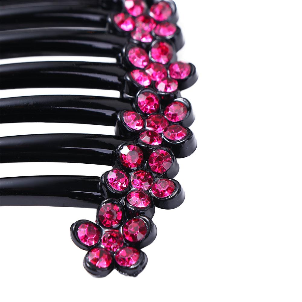 Vintage Trendy Mother Gift Hairpins For Girls Rhinestones Crystal Hair Clips Korean Barrettes Women Hair Comb Mother Headwear