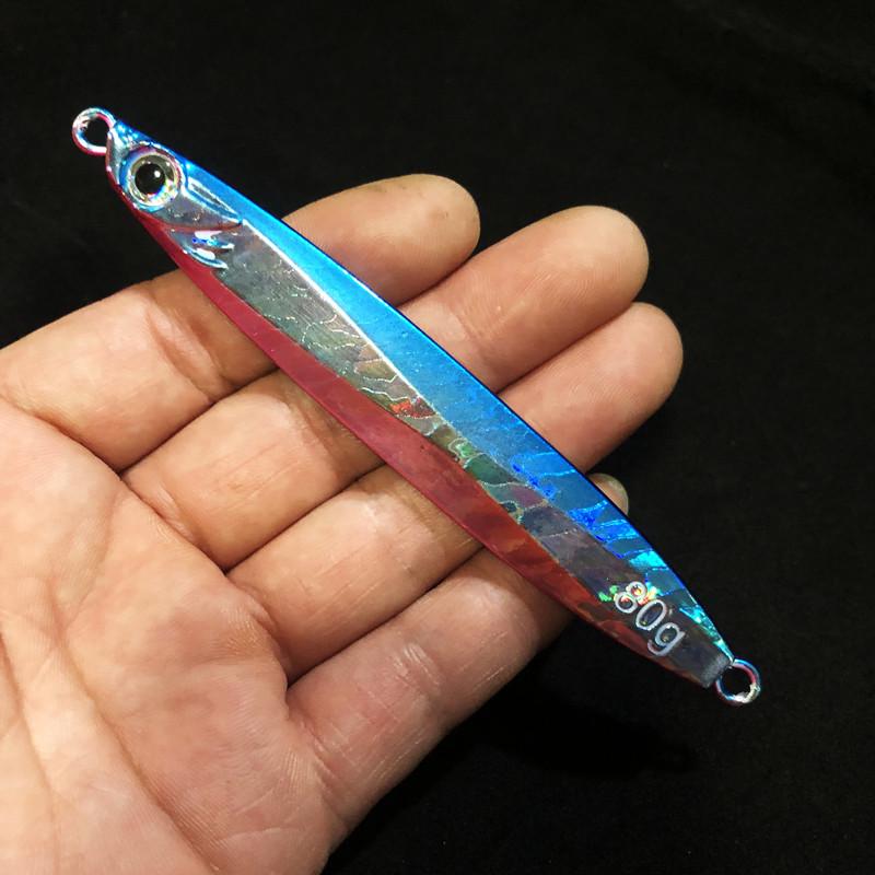 Slow Jigging Double Hook Hard Bait Iron Plate Lure for Freshwater and Saltwater Fishing