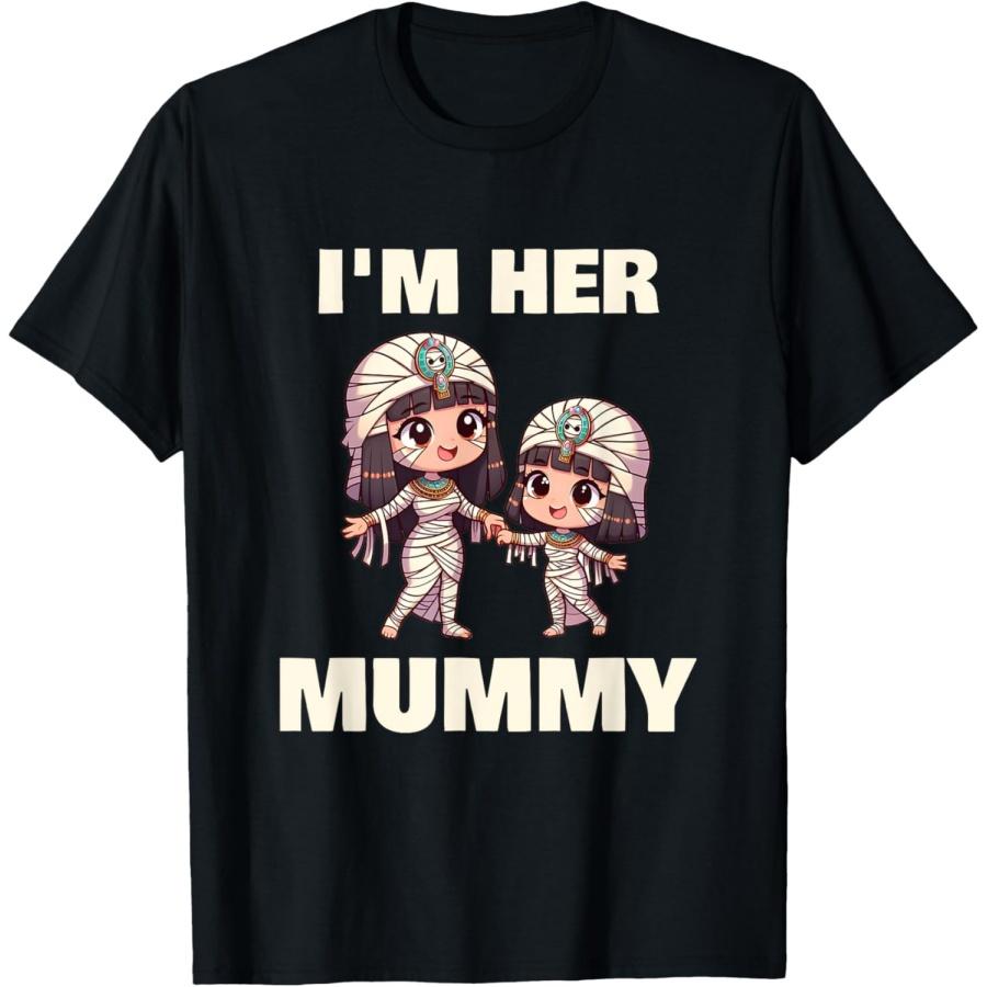 

Я ее мумия Древнеегипетская футболка на Хэллоуин для матери и дочери XXXXXL чёрный