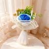 15cm Mini Handmade Crochet Flower Bouquet Artificial Flowers Valentine's Mother's Romantic Gift Desktop Decoration