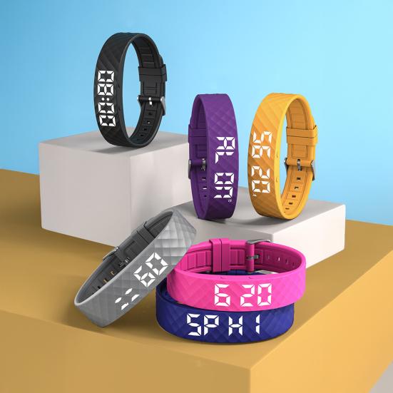 Вібраційний Будильник Годинник Для Глибоко Сплячих Тихе Пробудження Розумний Браслет Чоловіки Жінки Регульований Носимий Вібраційний Ремінець на Зап'ястя