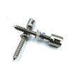 1 Pezzo 3mm 4mm Morsetto per Corda Angoli a 90 Gradi Acciaio Inossidabile 316 Sistemi a Rete per Corda Metallica Clip a Croce per Parete Verde con Vite