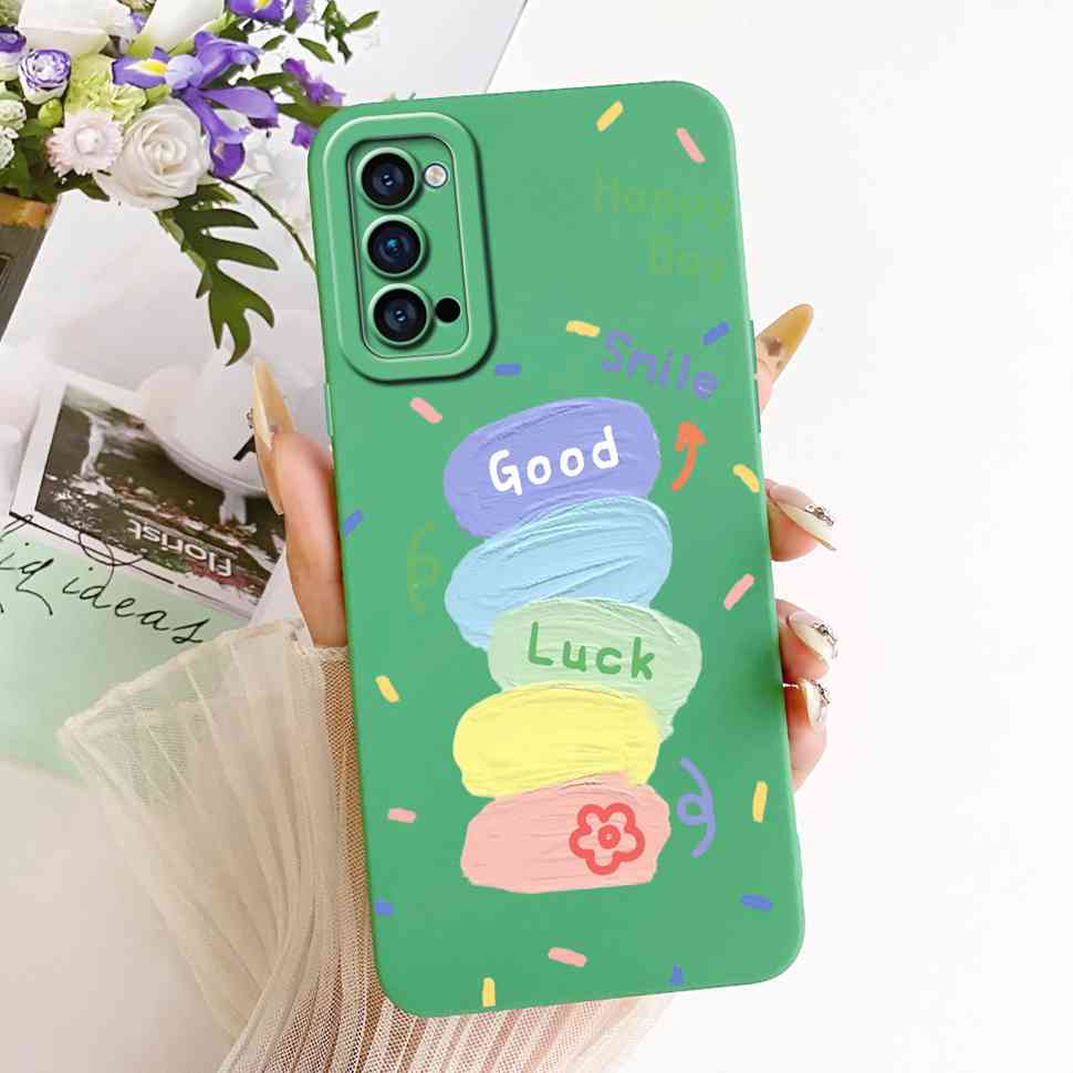 Cartoon For Oppo Reno4 5G PDPM00 Case Cute Rabbit Silicone Back Cover For Oppo Reno 4 reno4 5G PDPT00 CPH2091 Phone Shell Fundas