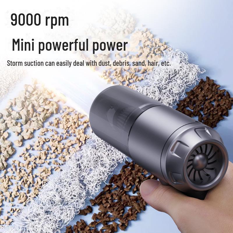 Handheld Wireless 3-in-1 Car Vacuum Cleaner with Light and Strong Suction for Suction and Blowing