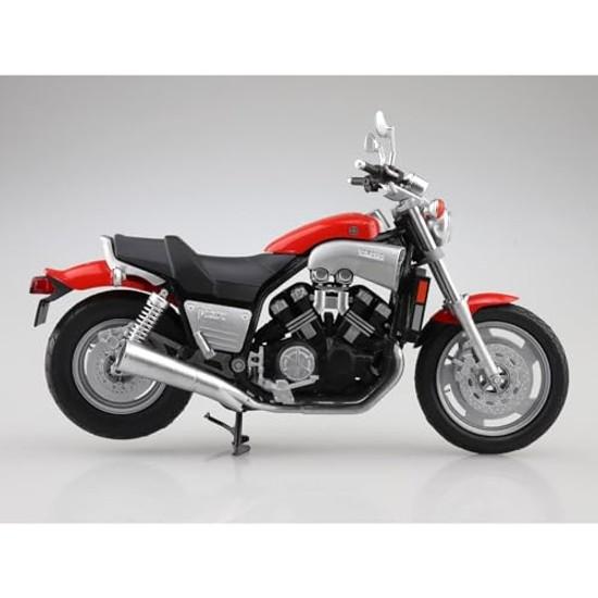 Aoshima Cultural Materials Co. SkyNet 1/12 Finished Model Bike Yamaha Vmax Fire Red