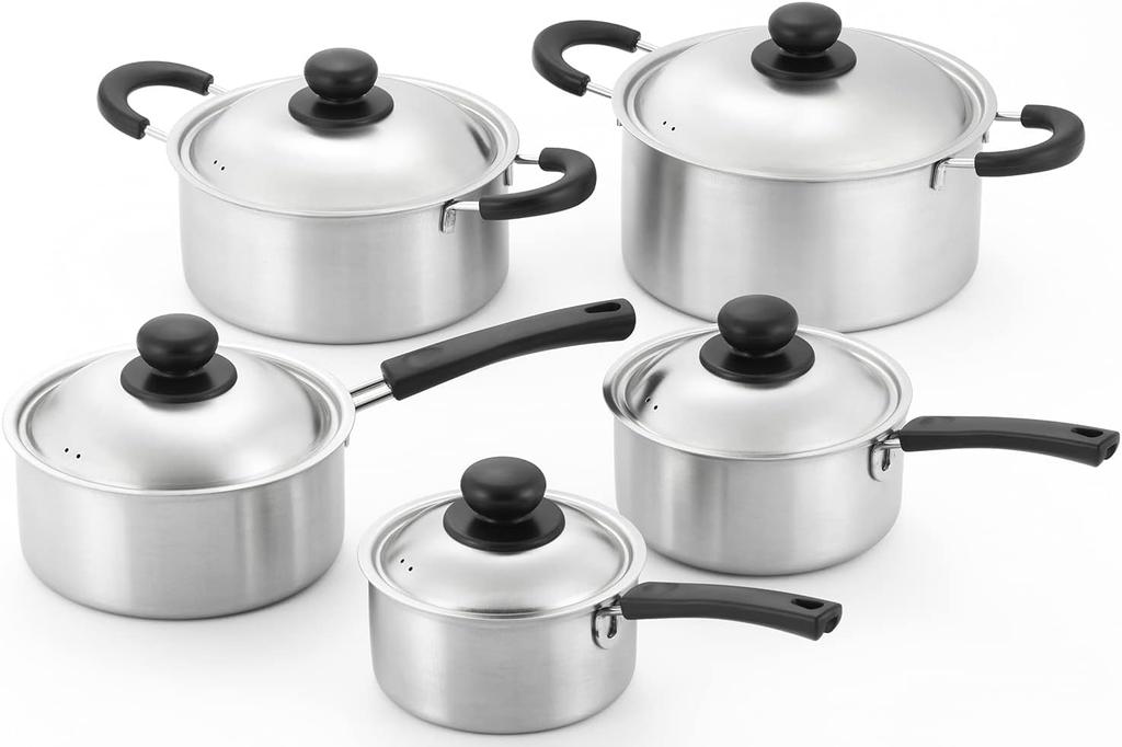 Yoshikawa Stainless Steel Saucepan, 18cm, 2.1L Capacity, CookEasy, Made in Japan, Gift Wrapping Available, SJ3320