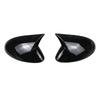 For Alfa Romeo Stelvio 2017- Car Rearview Side Mirror Cover Wing Cap Exterior Sticker Door Rear View Case Trim Carbon Fiber