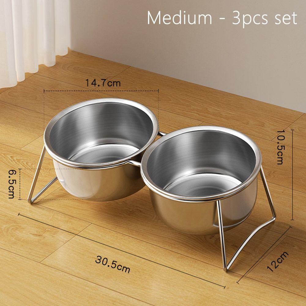 Raised Cat Bowls 15°Tilted Dog Water Bowl Stable Dog Bowls  Pet Supplies
