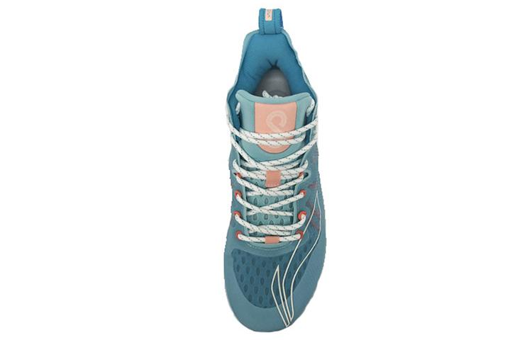 Li Ning SONIC 8 Cushioning Slip Resistant Abrasion Resistant Low Top Basketball Shoes Men's Blue ABAQ035-4