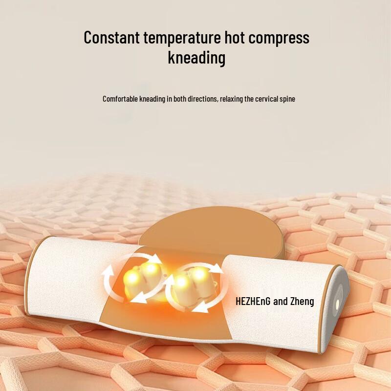 HEZHENG Cervical Neck Massager Pillow with Heat CN plug (adapter included)