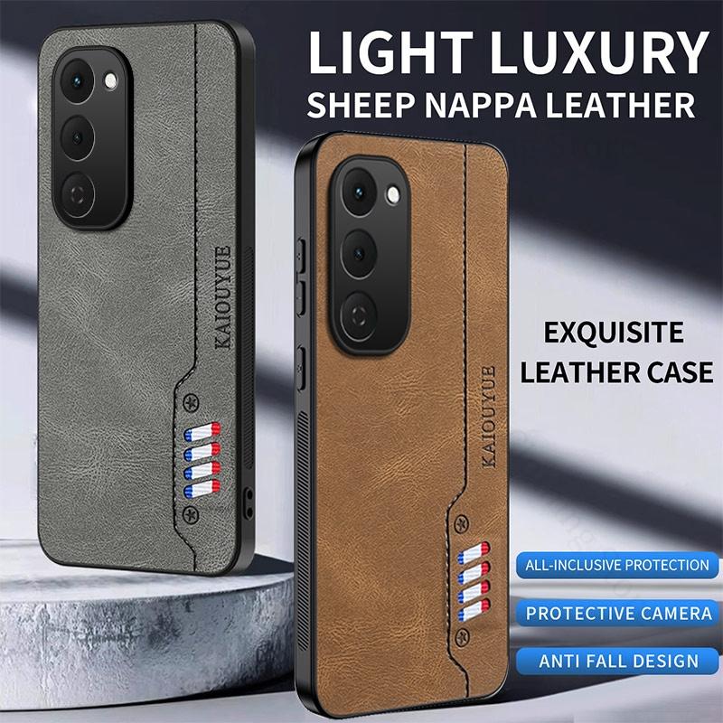 Luxury Nappa Leather Phone Case For Tecno Spark 40 Pro Plus Soft Silicone Bumper Protection Cover For Spark 30 20 40 Pro Go 2024
