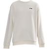 Li Ning Stolní tenisová série Sportovní ležérní volná mikina Unisex mikiny Off-White AWDUG77-2
