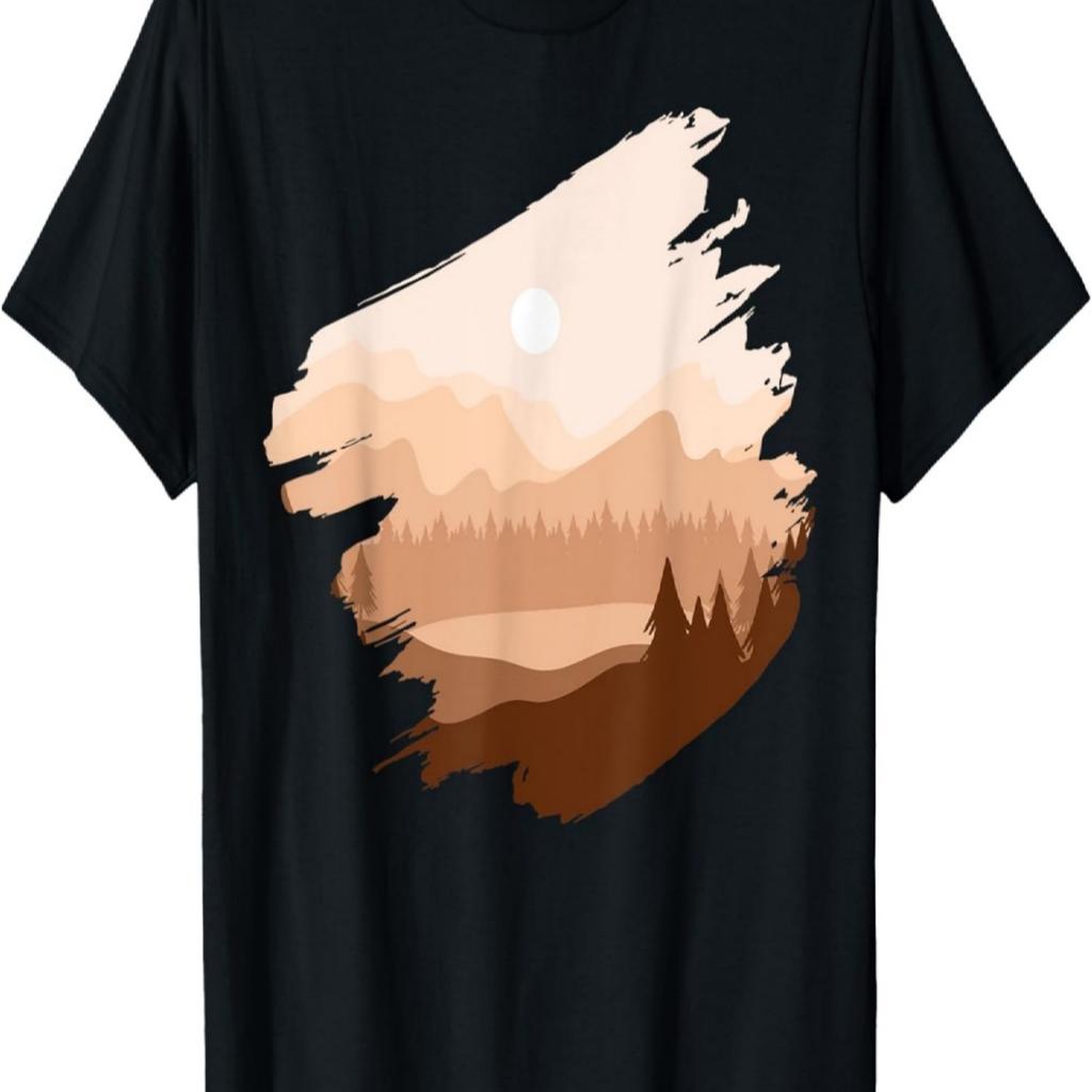Mountain, Nature Trees and Forest T-Shirt(6)