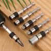 Portable 2-IN-1 Batch Head Connecting Rods Self-locking Quick Positioning Extension Rod Socket Adapter For Power Drills Wrenches