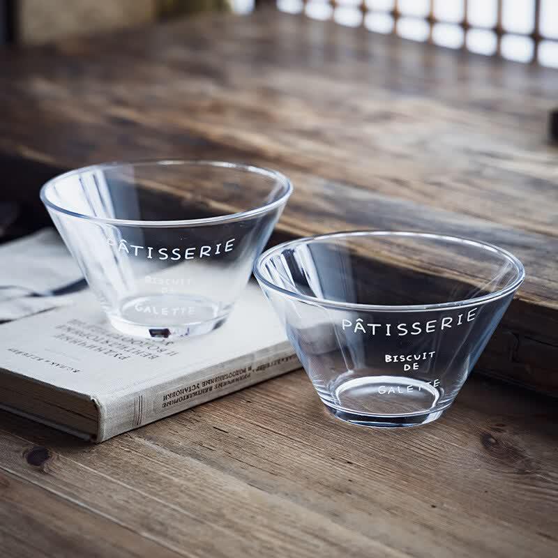Minimalist English Conical Glass Dessert & Salad Bowl