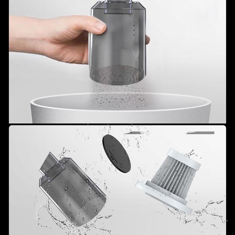 120 W 6000 Pa tragbarer kabelloser Auto-Staubsauger für Nass- und Trockenzwecke mit doppeltem Verwendungszweck und LED-Licht für zu Hause