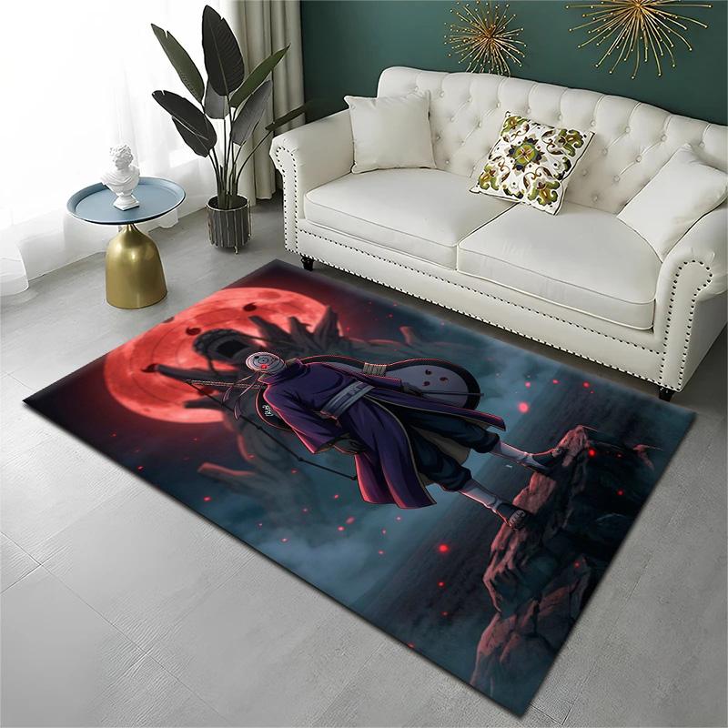 Cosplay N-Naruto Uchiha Anime I-Itachi Carpet Rug for Bedroom Living Room Decor Sofa Home Kids Game Area Rug Non-slip Floor Mat