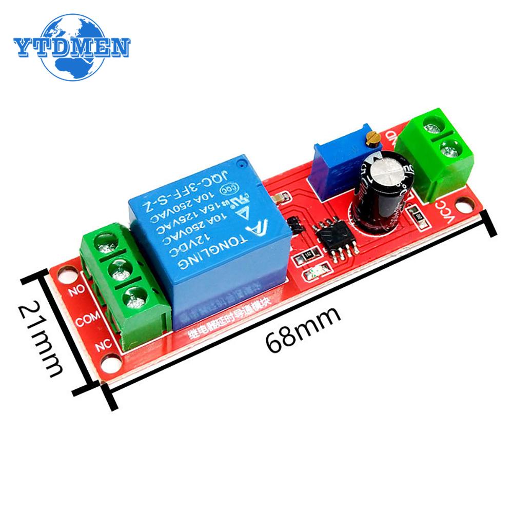 1PCS DC 5V 12V Time Delay Relay NE555 Time Relay Shield Timing Relay Timer Control Switch Module