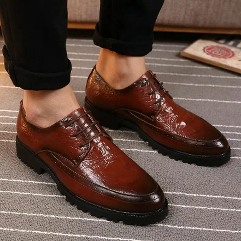 New Fashion  Designer Luxury Men Formal Leather shoes Men Dress Shoe Pointed Oxfords Shoes loafers driving shoes ch65