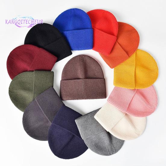 

Ребристая ушанка, утолщенная теплая зимняя шапка унисекс, однотонная вязаная шапка для верховой езды, аксессуары для костюмов