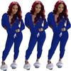 2024 Autumn Hot-Selling Women's Solid Color Hoodie Sweatshirt Sportswear Two-Piece Set