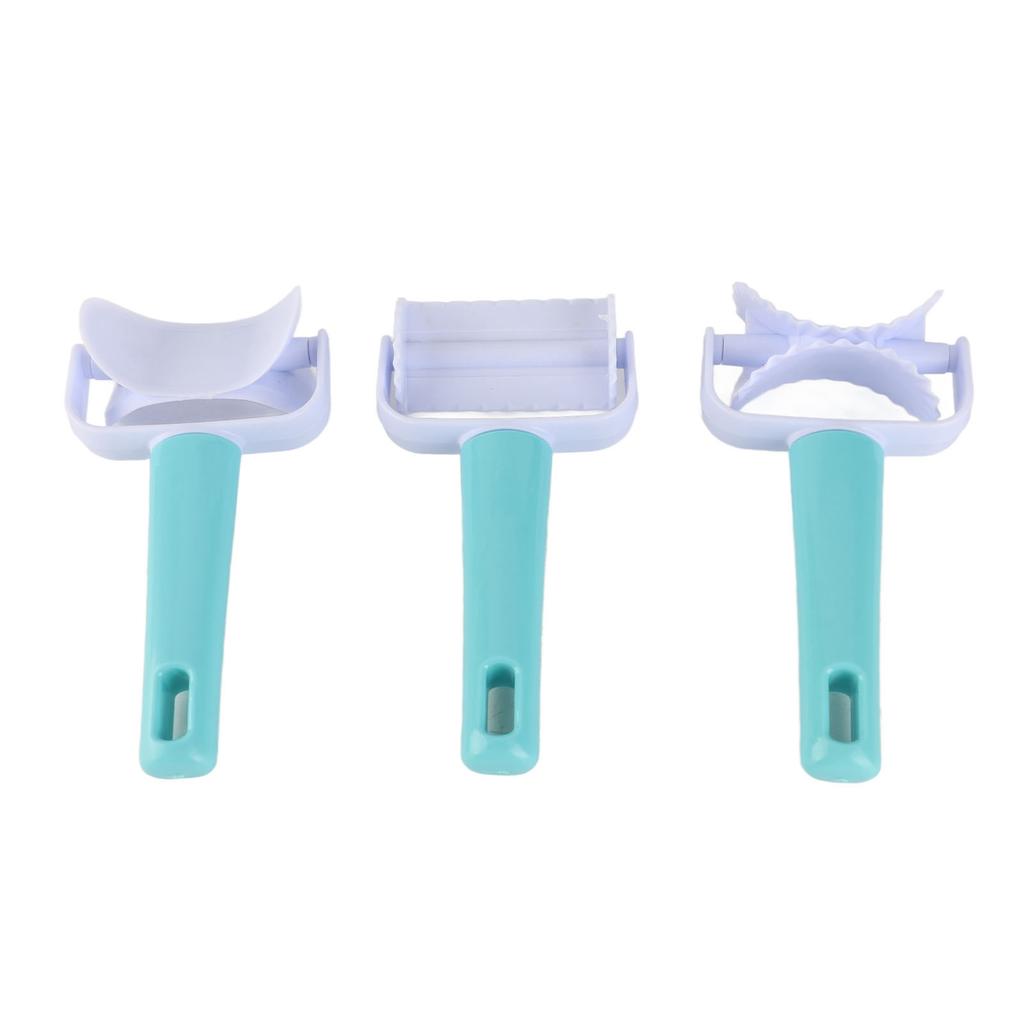 3Pcs/Set DIY Dough Cutter Roller Baking Accessory For Wonton Biscuit Cookies Dumpling Cake Making