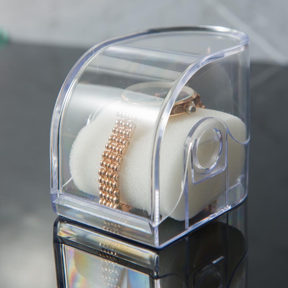 

Прямоугольная прозрачная коробка Пластиковый держатель для хранения и демонстрации часов Чехол Взрослый Детский Чехол-органайзер для защиты смарт-часов