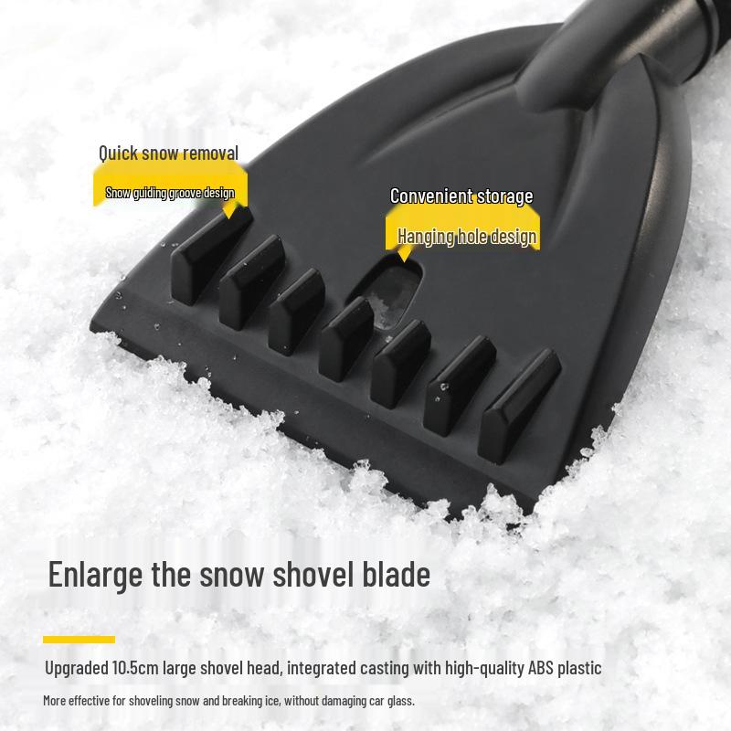 Multifunctional Car Snow Shovel & Ice Scraper Brush - Gentle on Glass