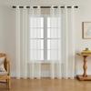 Color Modern Solid Light Transmission Curtain Bedroom Living Room Sheer Semi